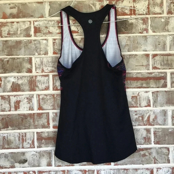 Athleta Multi-Striped Racerback Exercise Yoga Tank - Picture 4 of 6